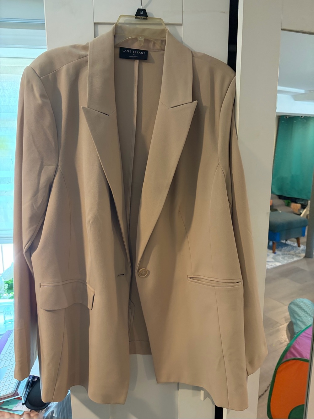 Lane Bryant Beige Single-Button Blazer